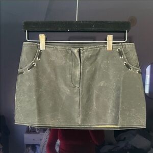 Fashion Nova Charcoal Mini Skirt